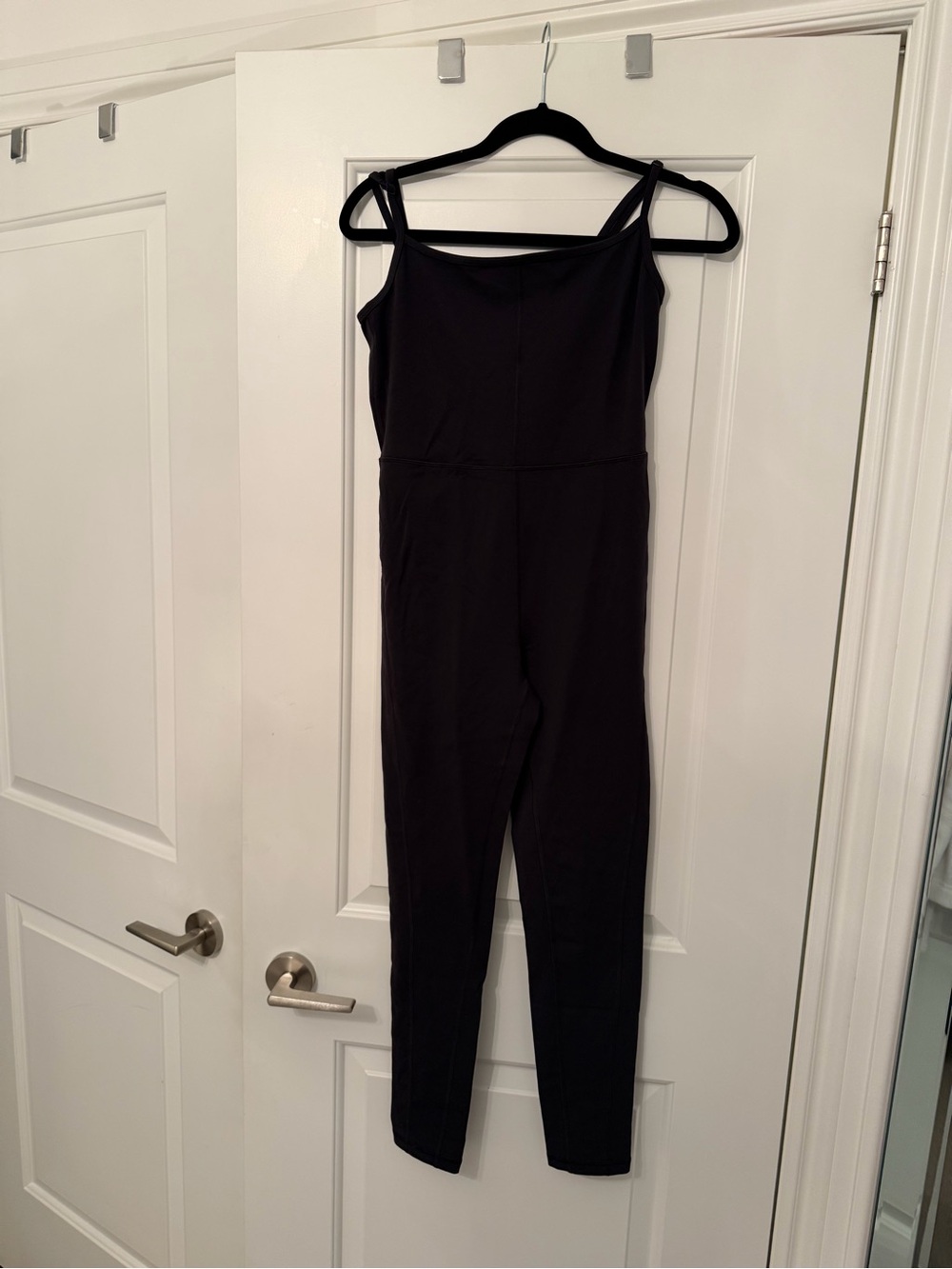 Aritzia Black Slim Spaghetti-Strap Jumpsuit